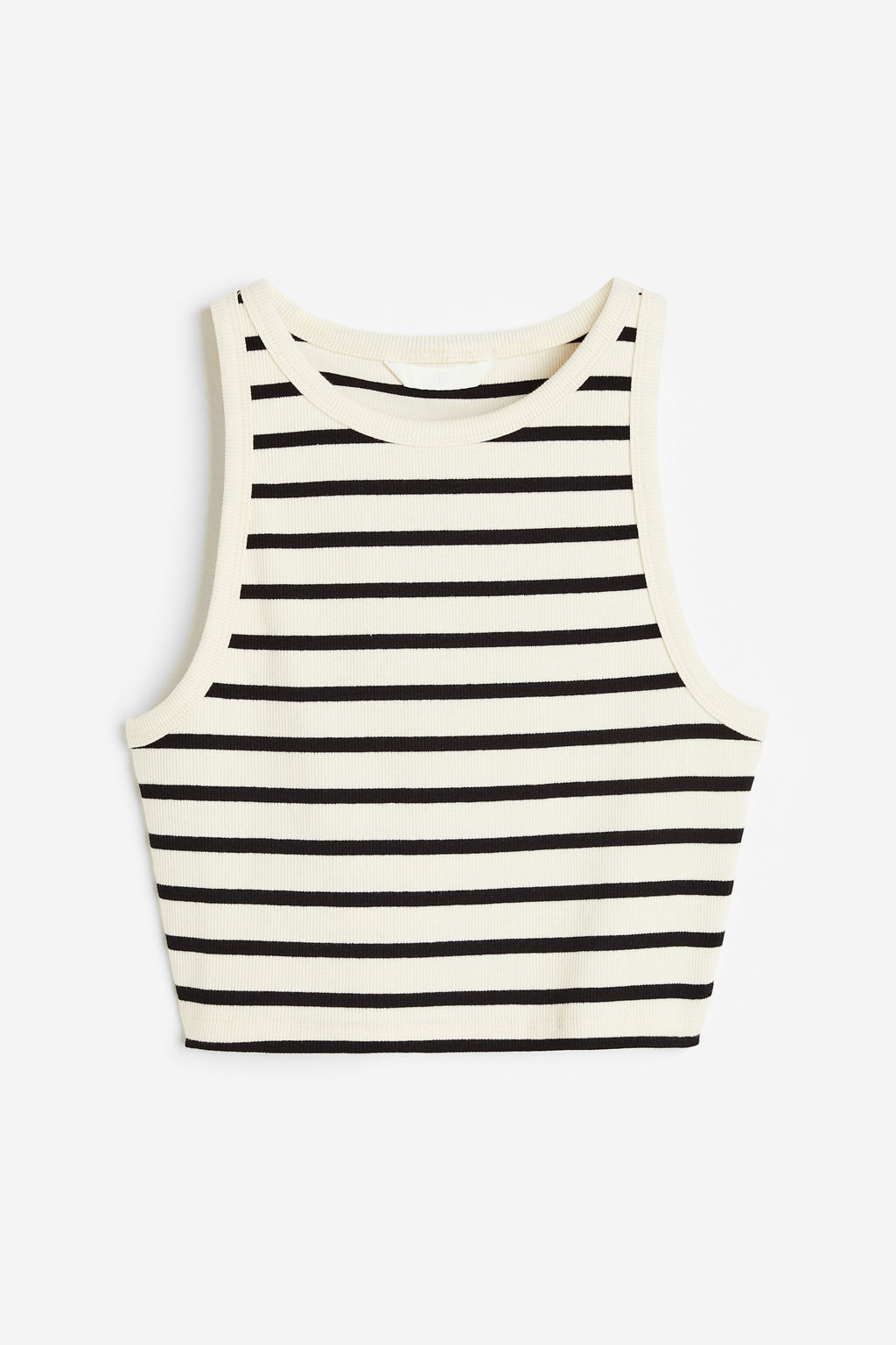 Top cropped sin mangas - H&m фото 3