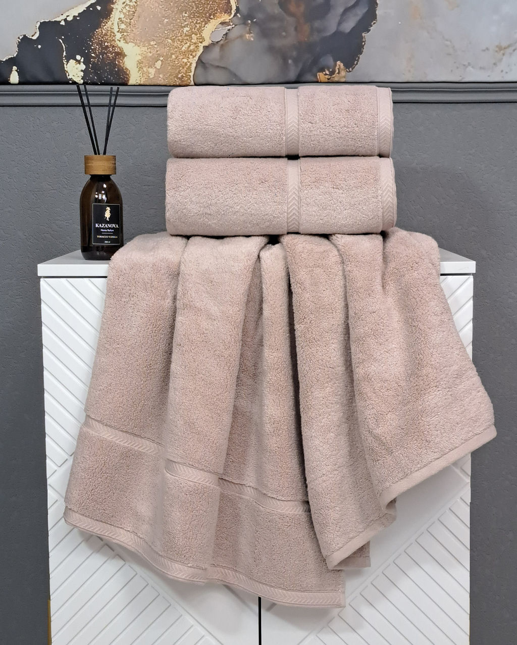 Полотенце Perla (латте) 50х90см