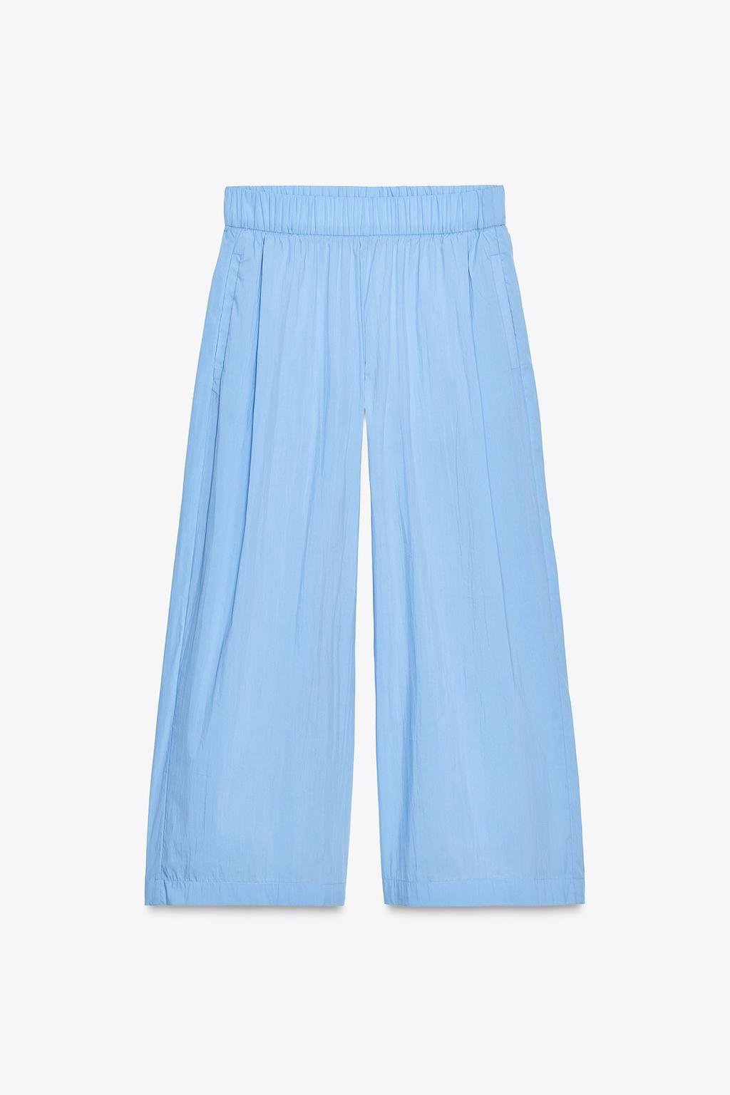 ZW COLLECTION POPLIN DARTED TROUSERS - Zara фото 14