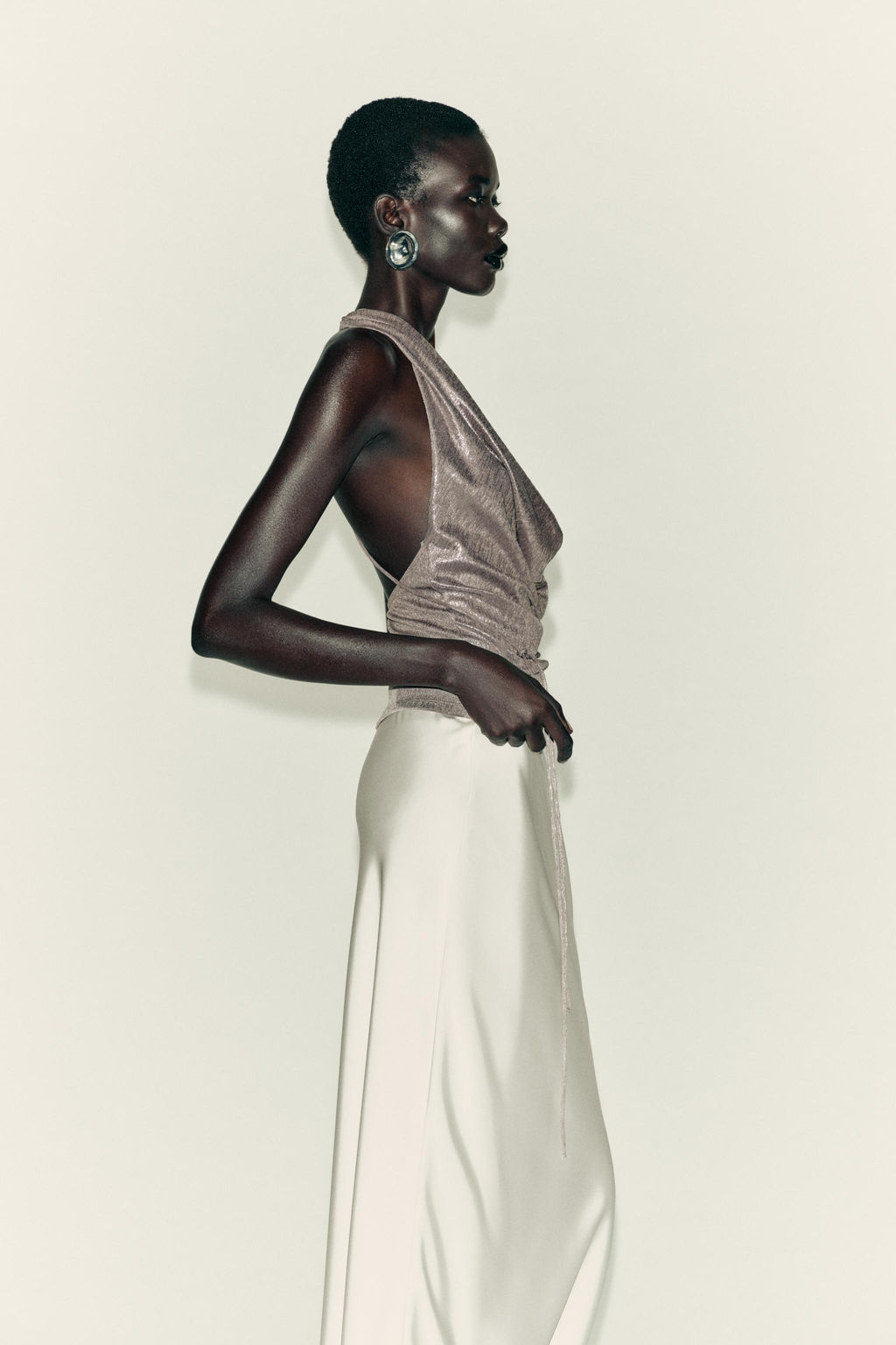 DRAPED HALTER TOP - Zara фото 4