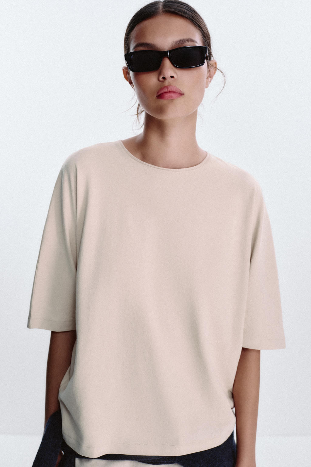 OVERSIZED TEXTURED T-SHIRT - Zara фото 10