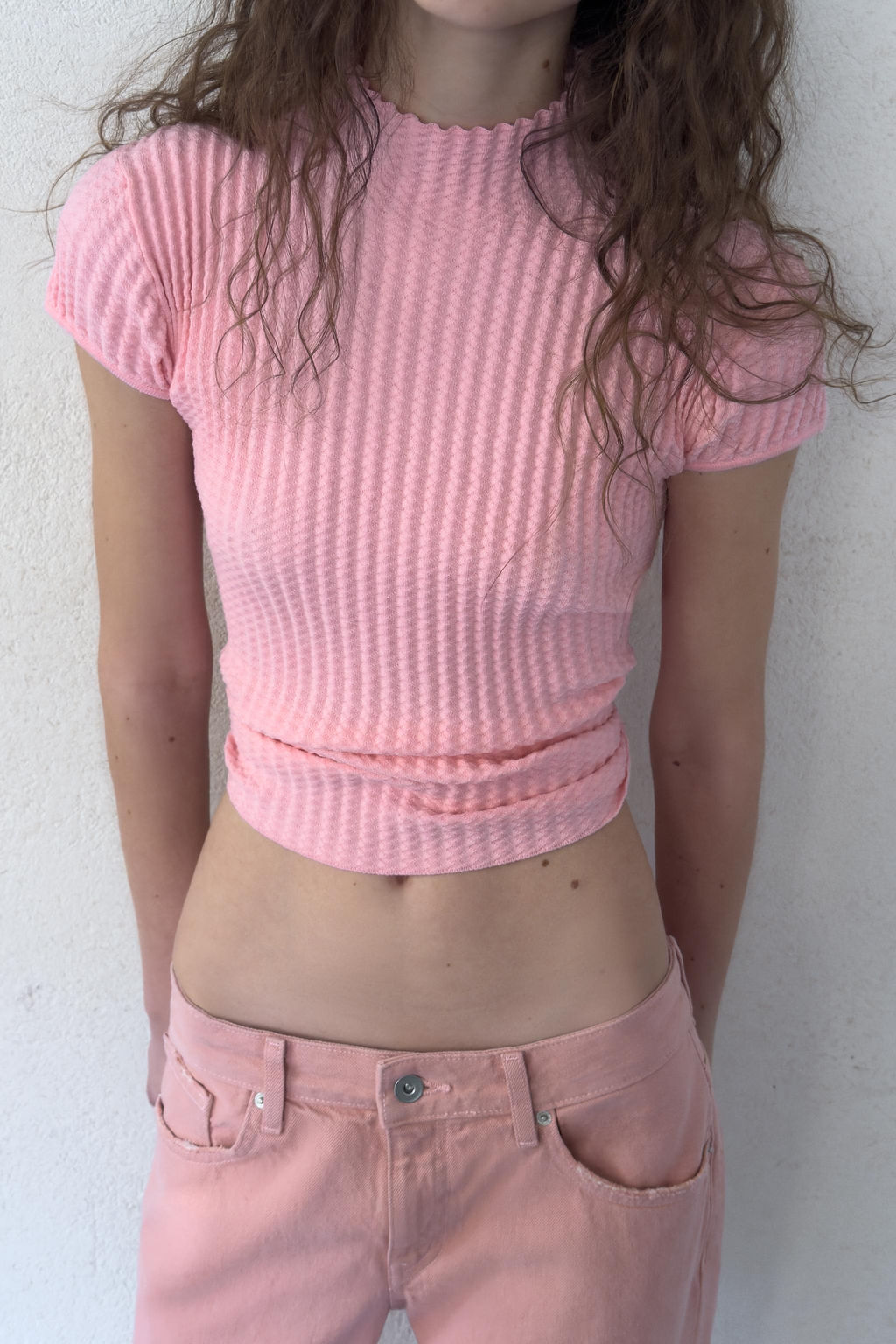 TOP PUNTO ESTRUCTURA / Rosa - Zara фото 9