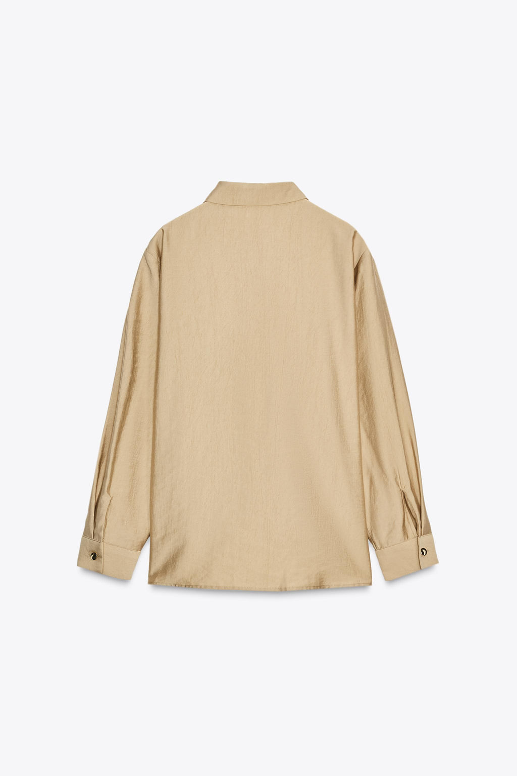 GOLD BUTTON WRAP SHIRT - Zara фото 8