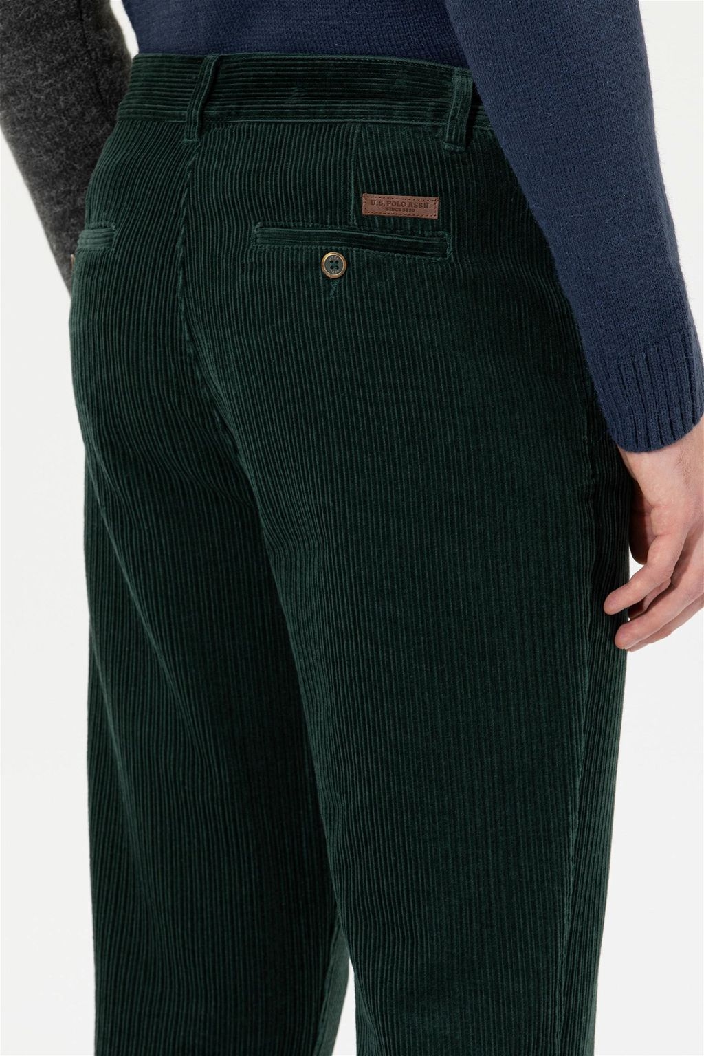Мужские темно-зеленые брюки чинос - U.s. polo assn фото 7