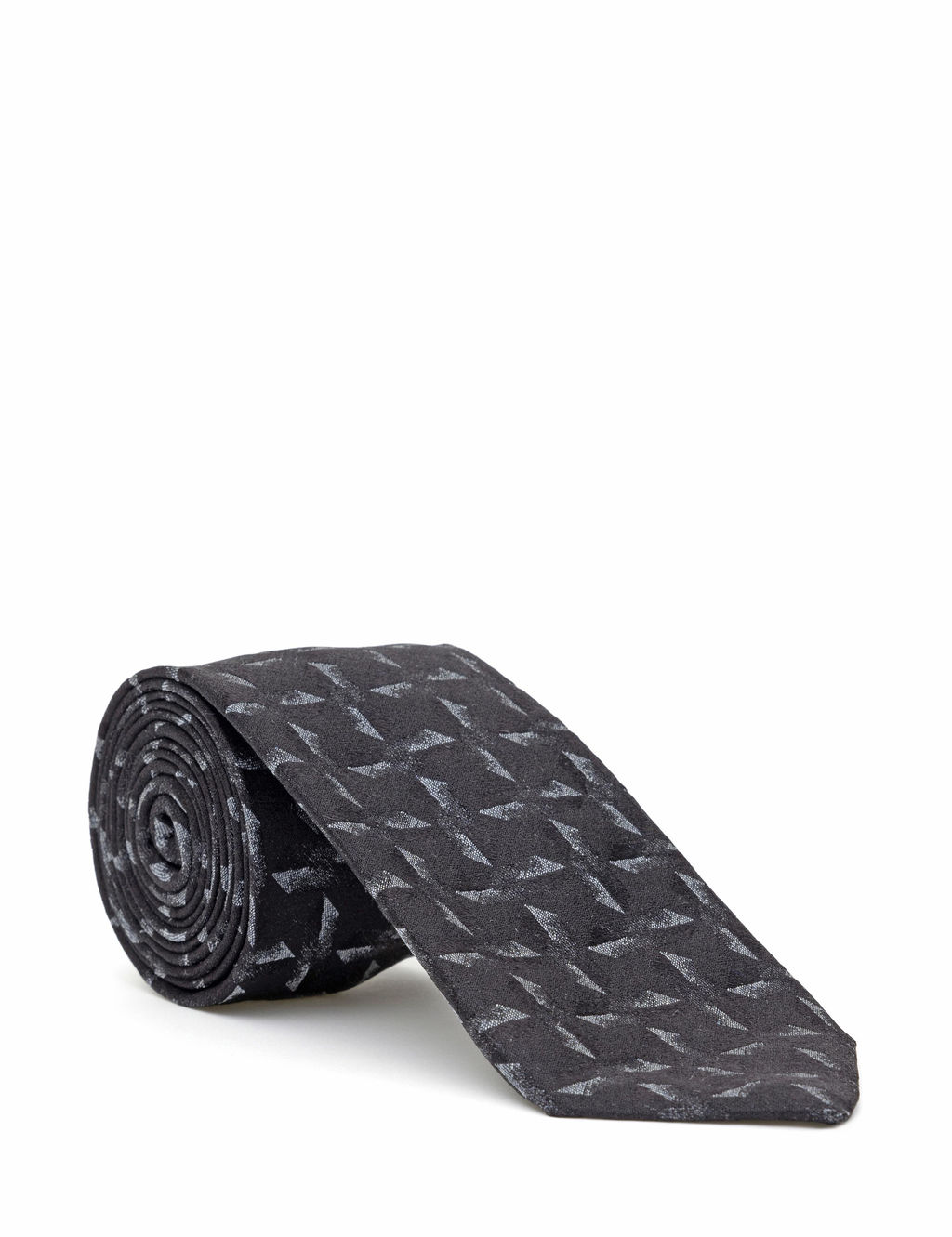 Черный шелковый галстук - Cacharel фото 2