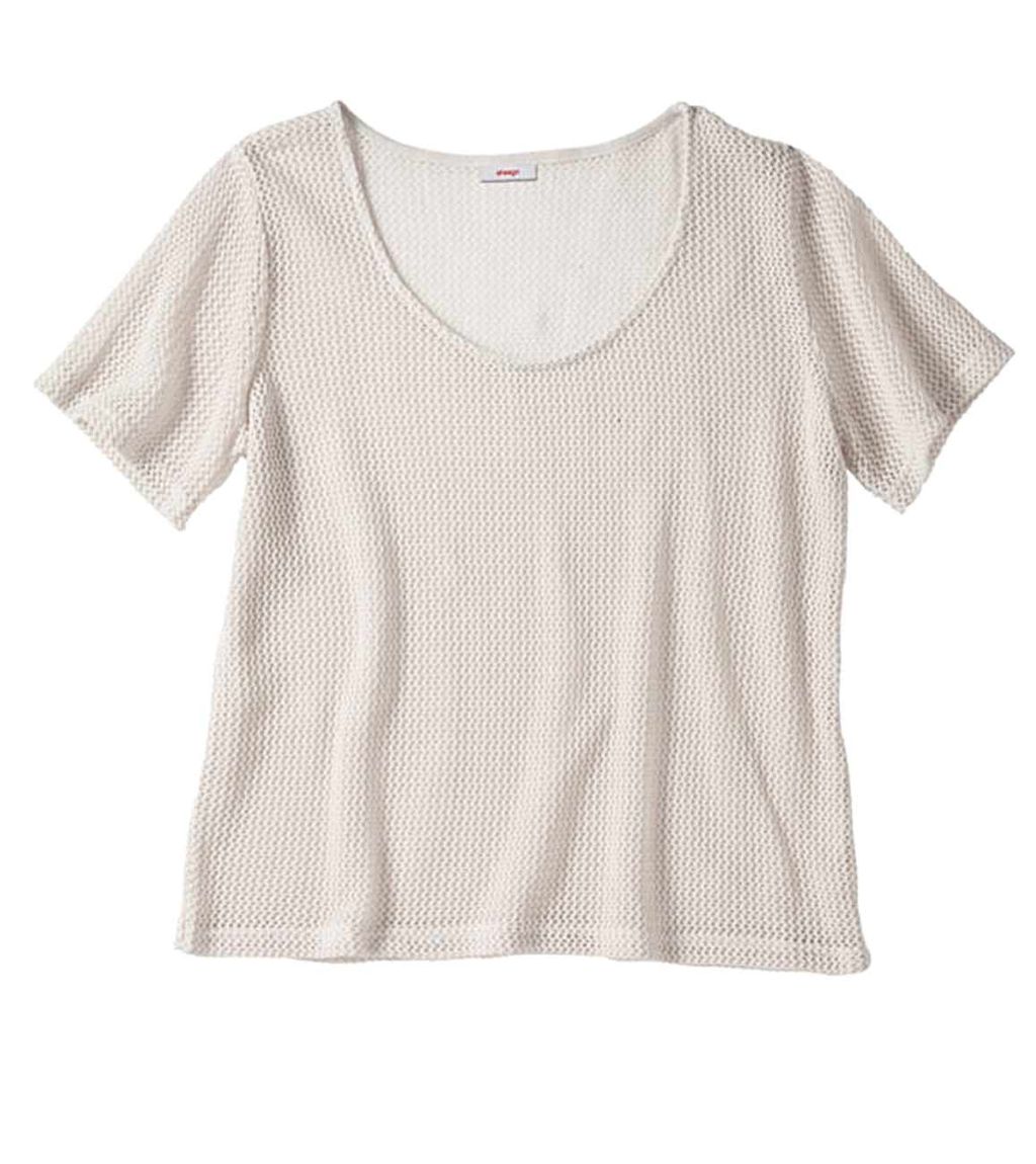 Пуловер, кремовый - Sheego фото 2