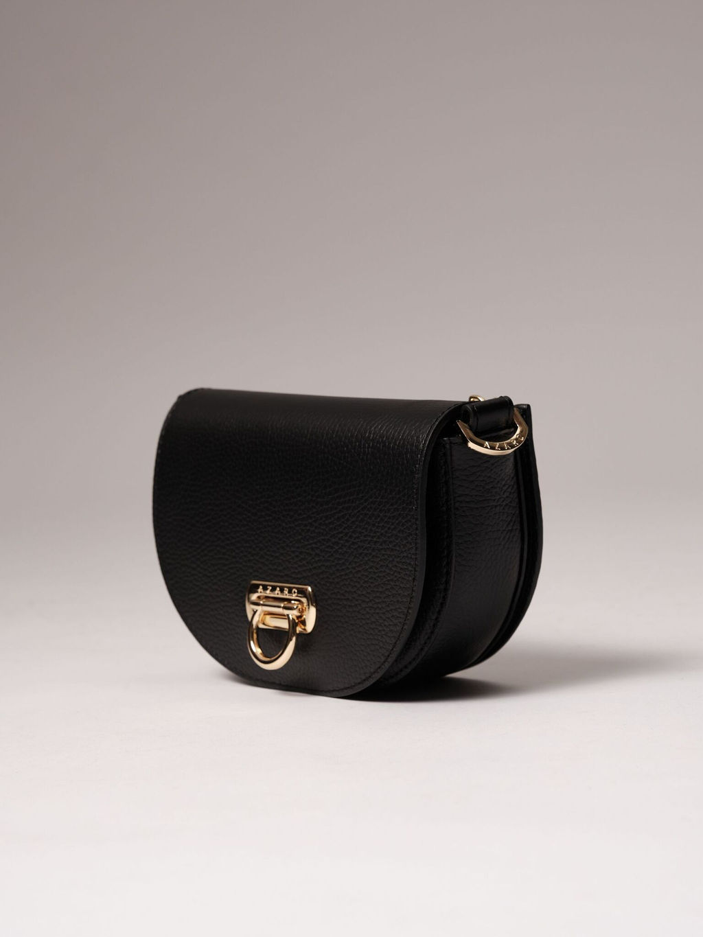 Сумка кожаная кросс-боди Azaro 31032 черная