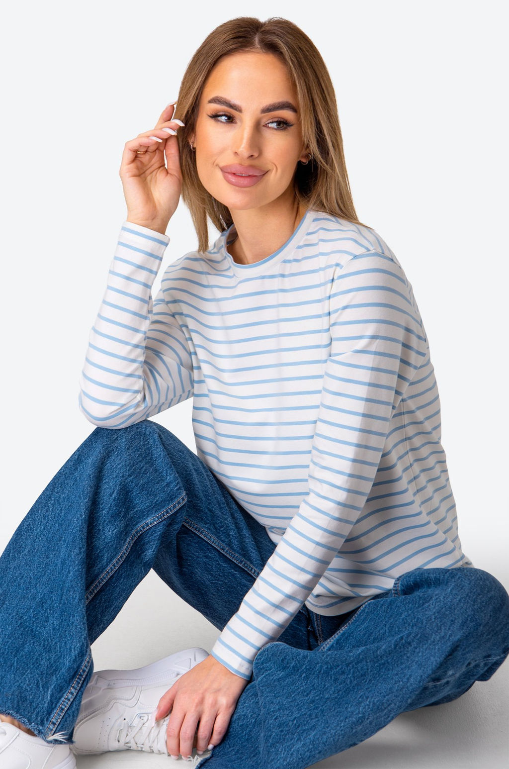 Женский лонгслив в полоску Happy Fox фото 8