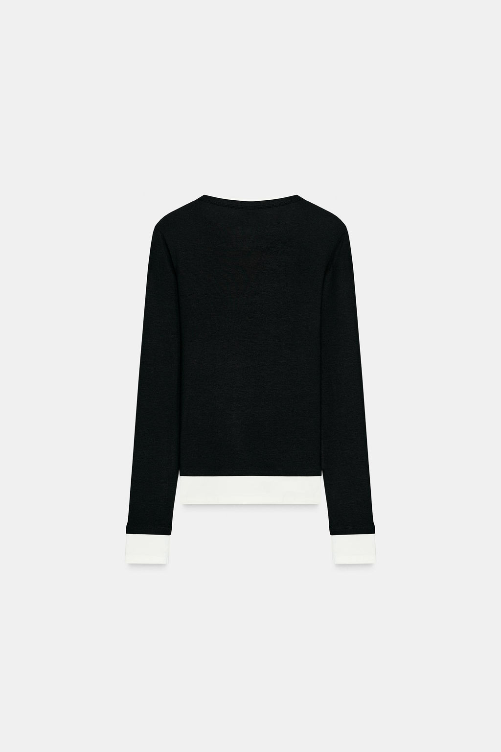 DOUBLE CONTRAST T-SHIRT - Zara фото 15
