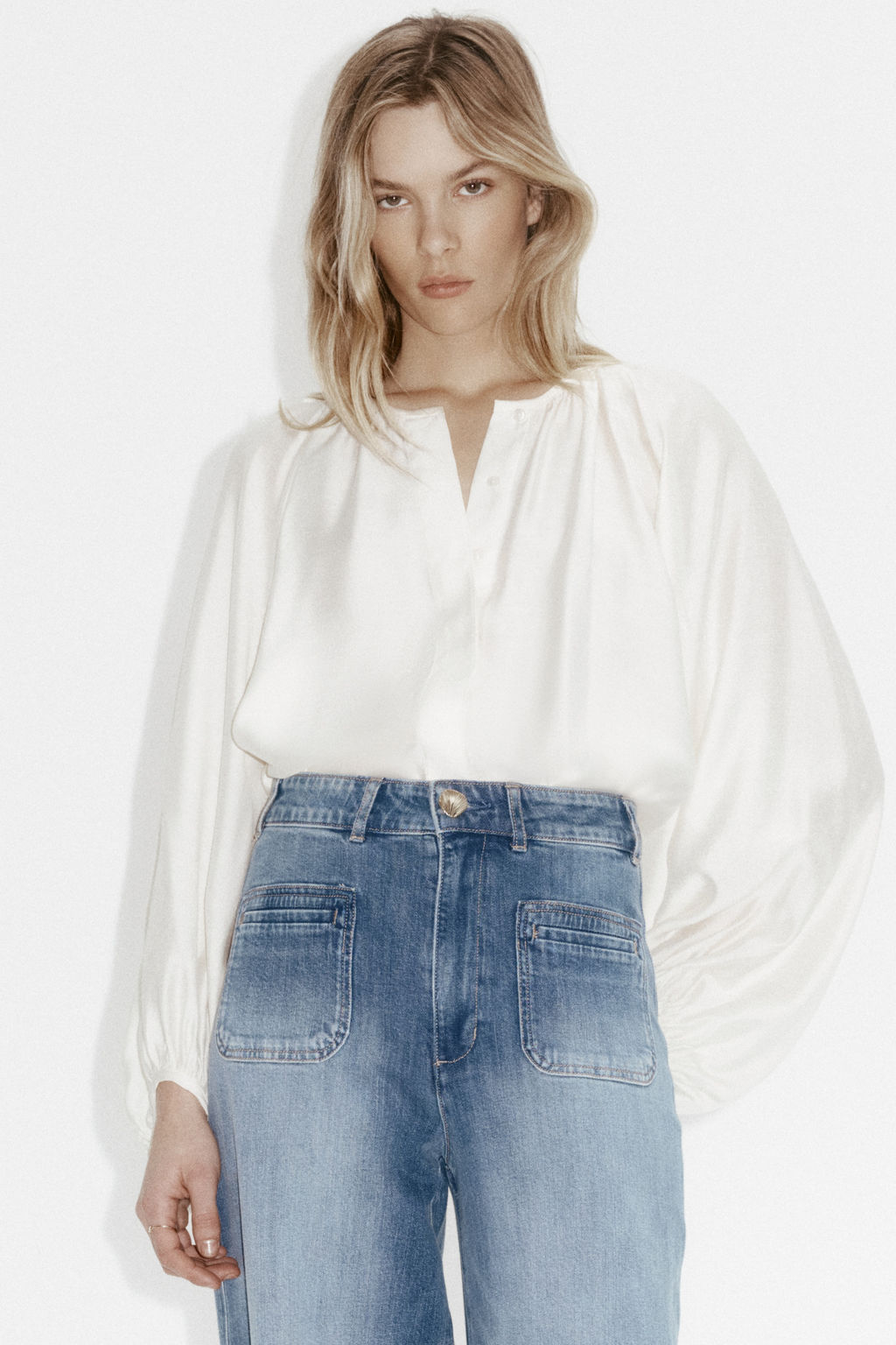 Wide High Jeans - H&m фото 6