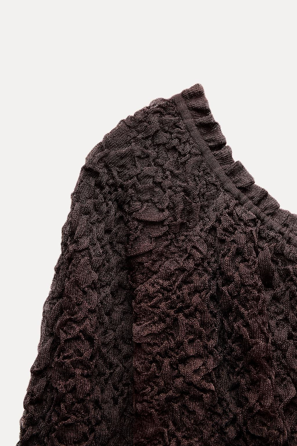 TEXTURED KNIT DRESS - Zara фото 8