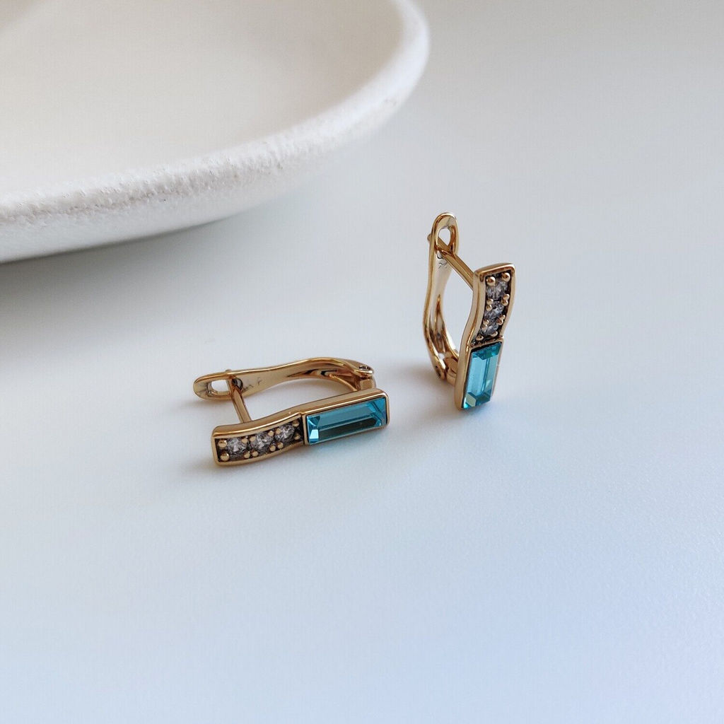 Серьги с кристаллами Swarovski