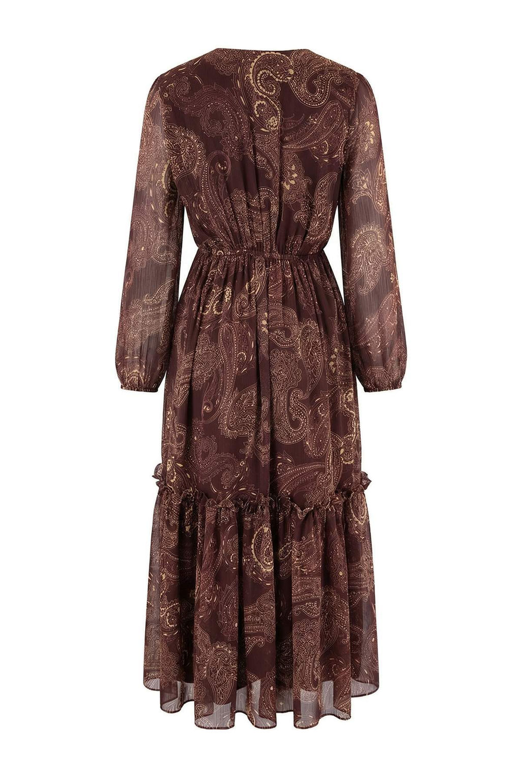 Cok Renkli Sal Desen Maxi Dokuma Elbise TWOAW26EL00348 - Trendyolmilla фото 6