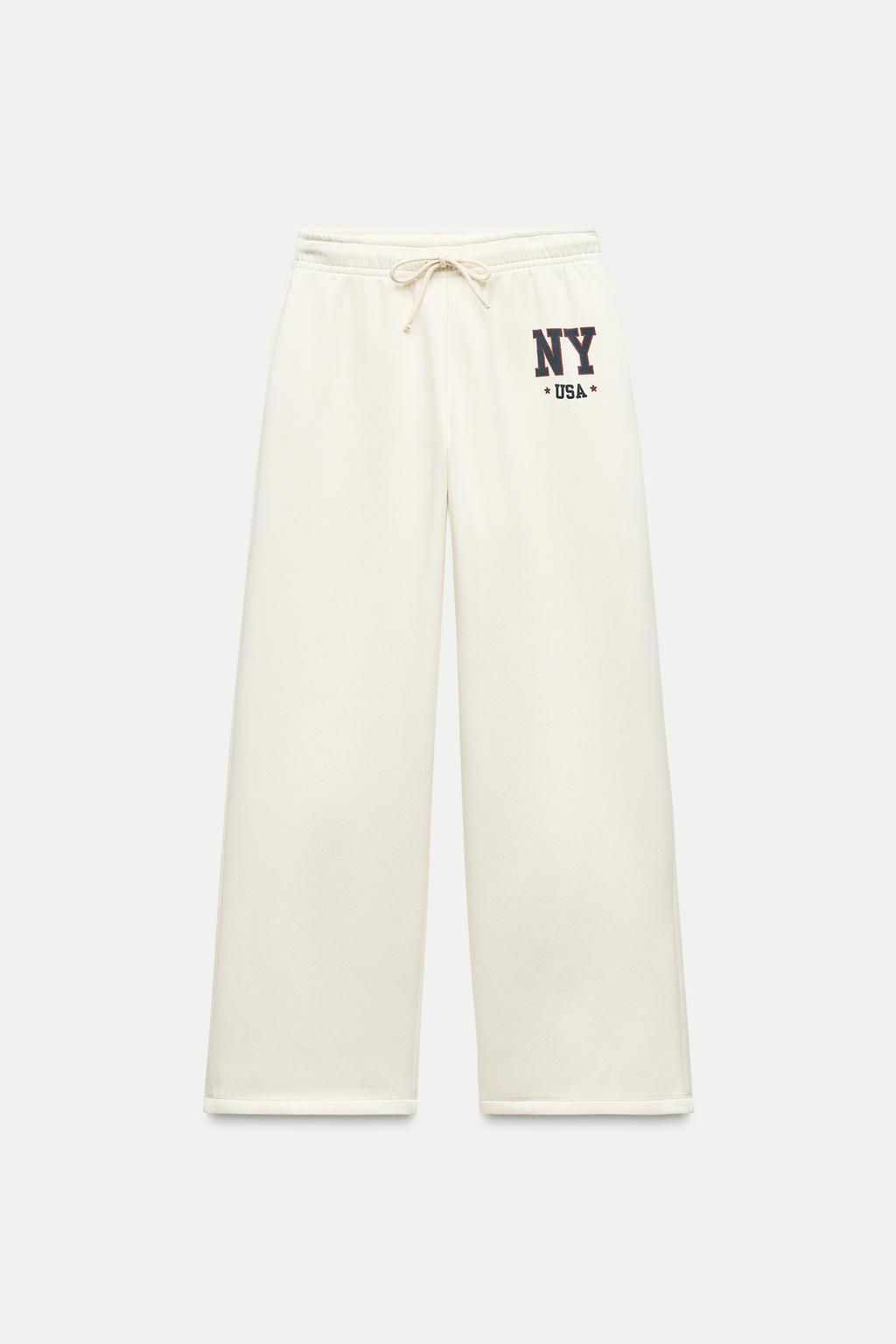 VARSITY NEW YORK PLUSH TROUSERS - Zara фото 6