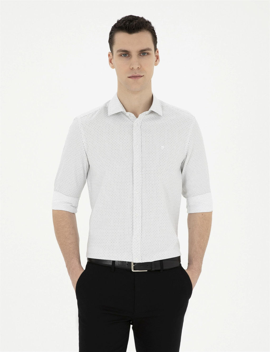 Ye_il Slim Fit Uzun Kollu G_mlek