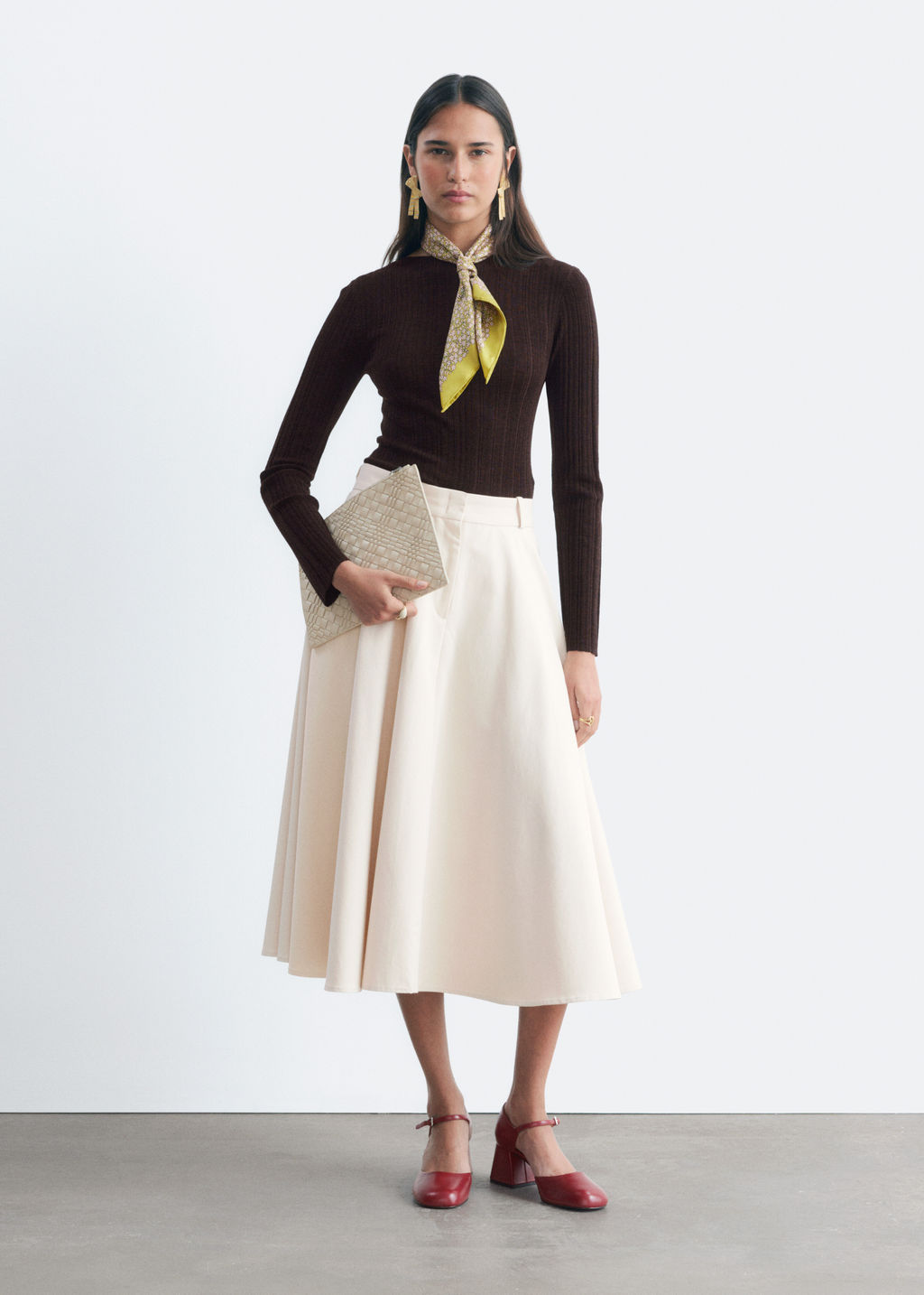 Falda sastre con corte circular - H&m фото 3