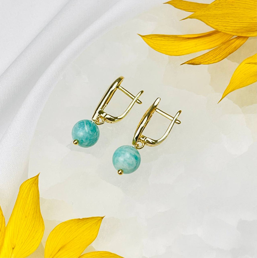 Серьги из Амазонита