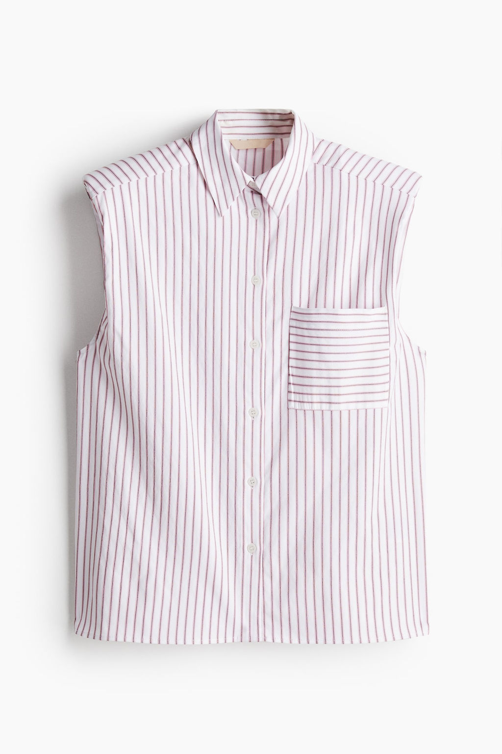 Camisa sin mangas con hombreras - H&m фото 6