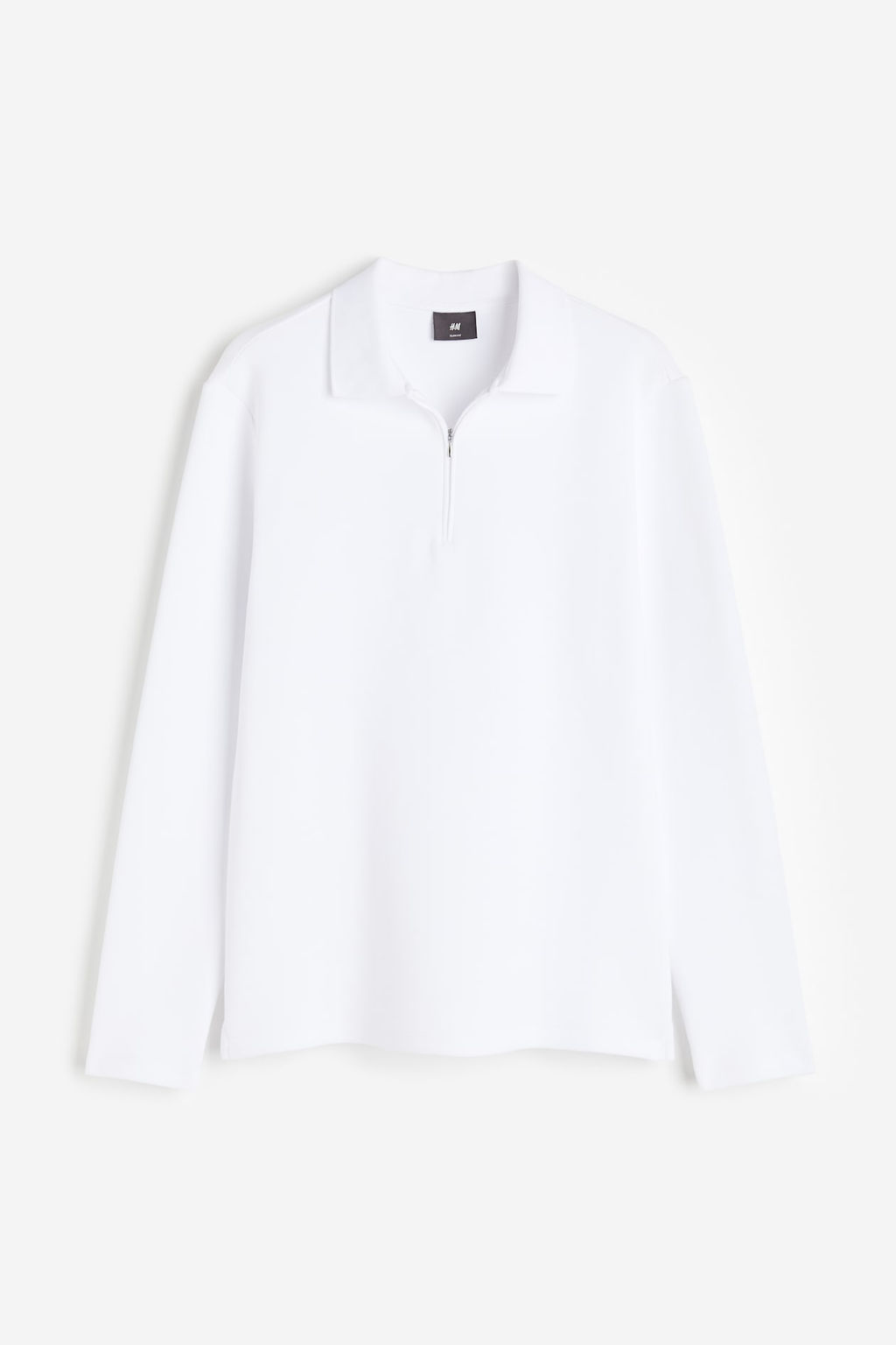 Polo efecto neopreno con media cremallera Slim Fit - H&m фото 6
