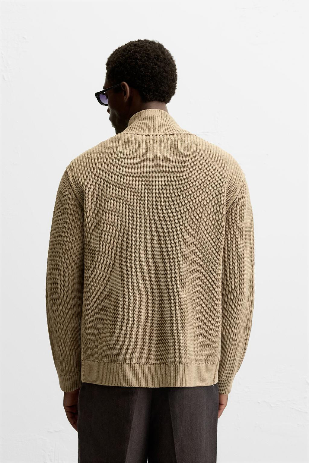 KNIT JACKET WITH REVERSE EFFECT TRIMS - Zara фото 3