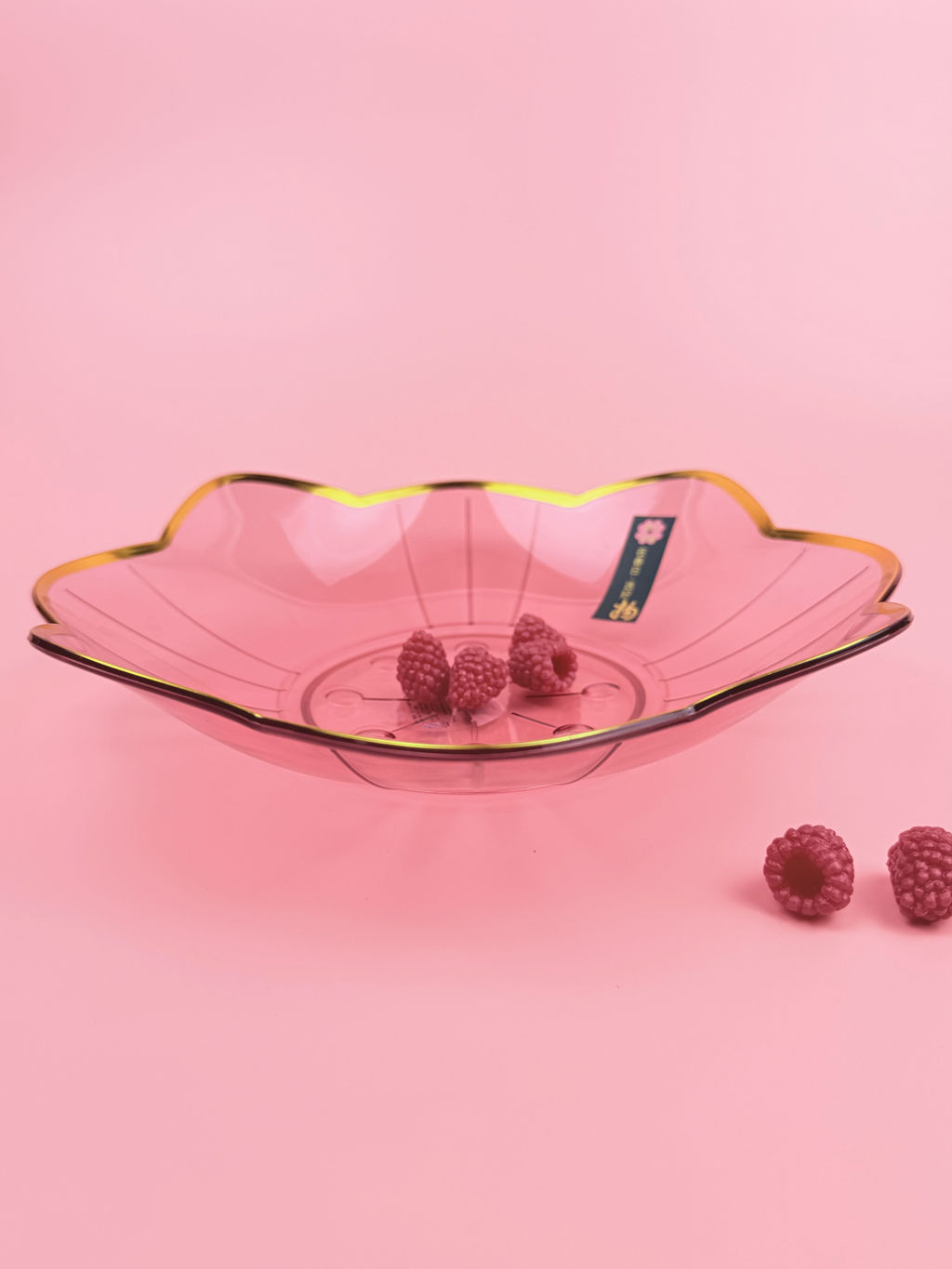 Цена за 2 шт. Блюдо сервировочное Цветок (пластик) цвет микс OLS-033А-35