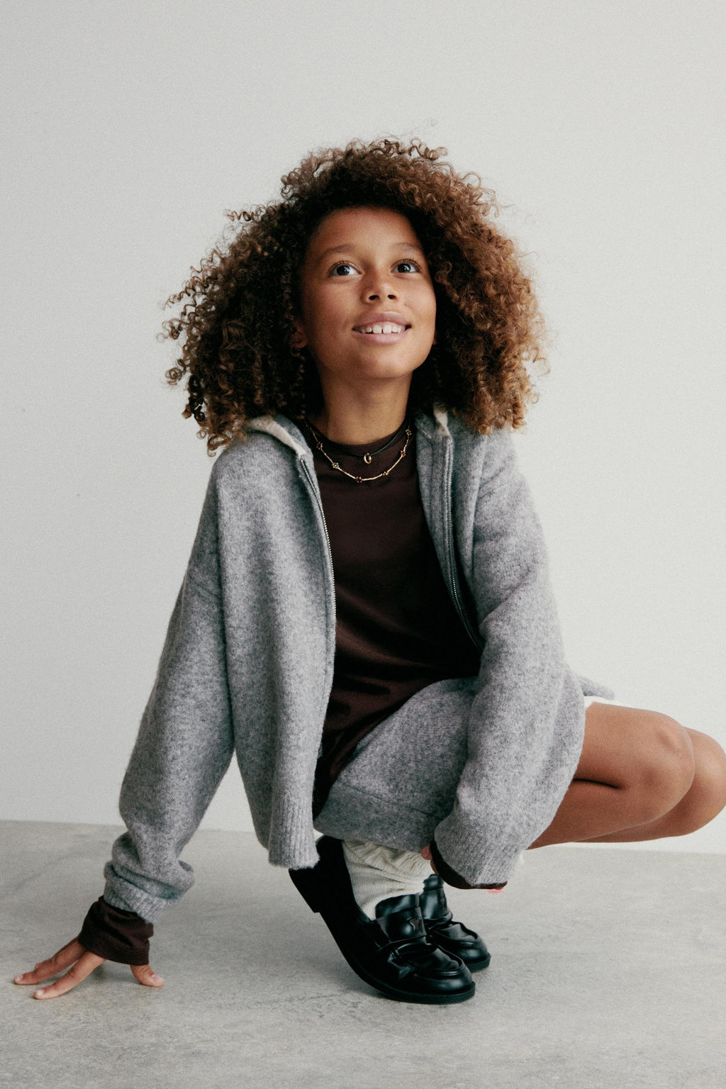 KNIT SKIRT WITH CROCHET TRIMS