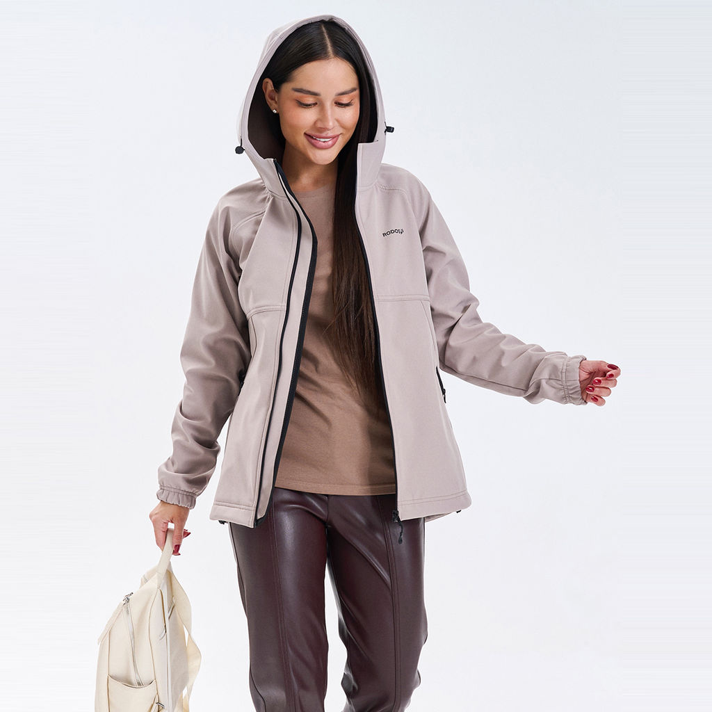 RODOS Ветровка softshell женская демисезон М-312 Бежевый фото 14