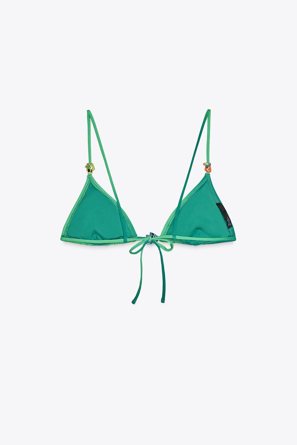 FISH TRIANGLE BIKINI TOP - Zara фото 6