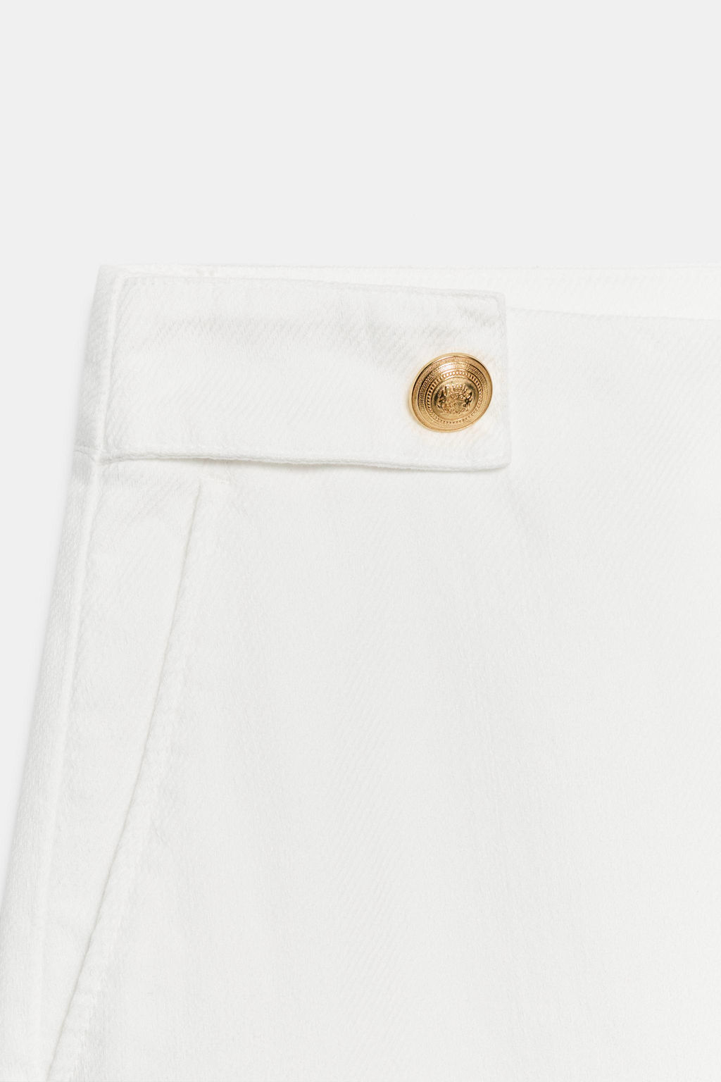 PANTAL?N CULOTTE BOTONES DORADOS / Blanco - Zara фото 8