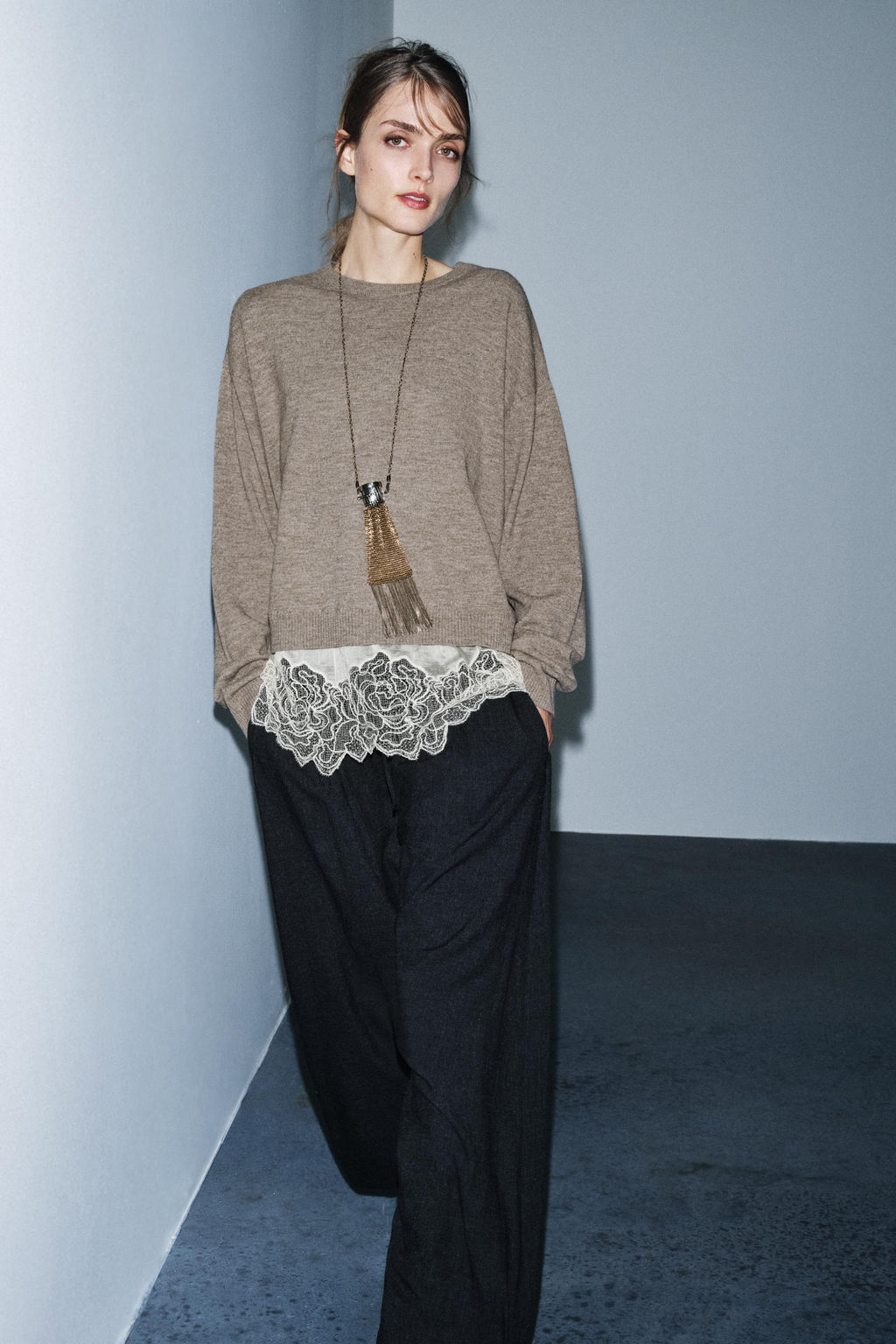 COMBINED KNIT JUMPER - Zara фото 8