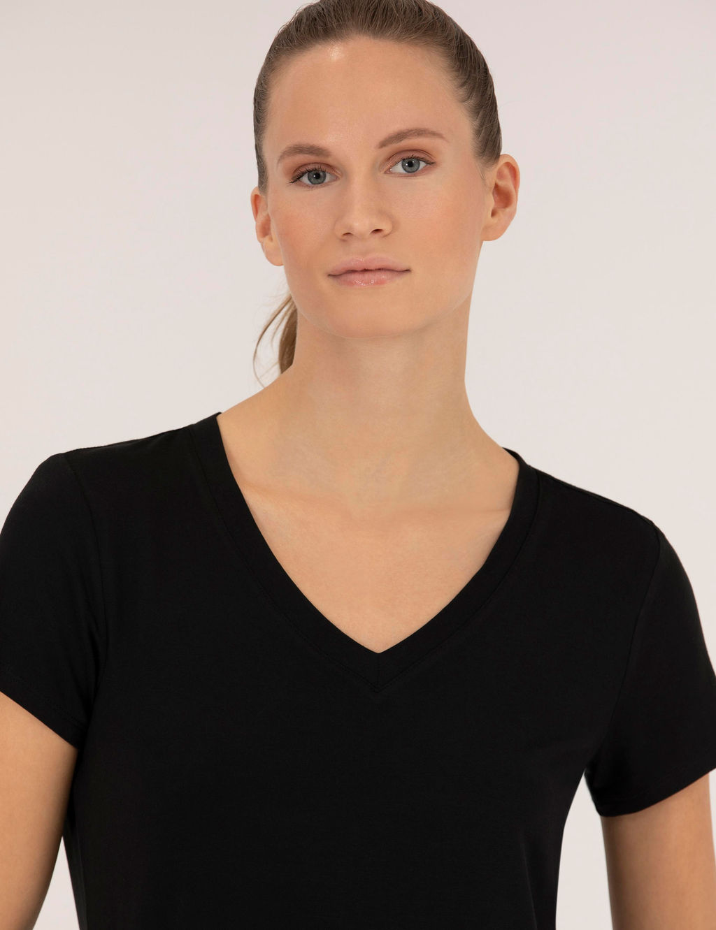 Siyah Comfort Fit V Yaka Basic Ti__rt - Pierre cardin фото 2
