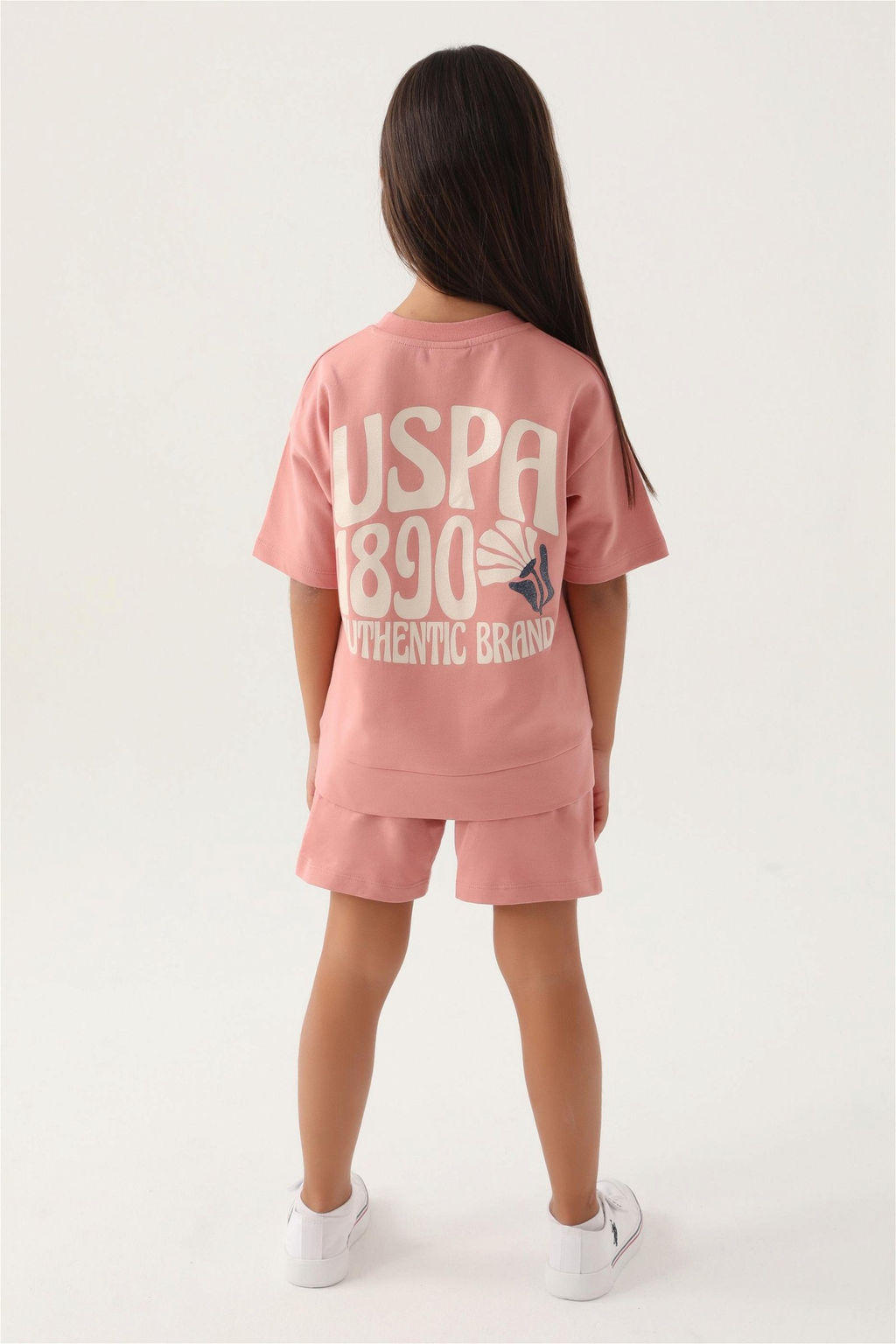 Розовый пижамный комплект для девочки - U.s. polo assn фото 4