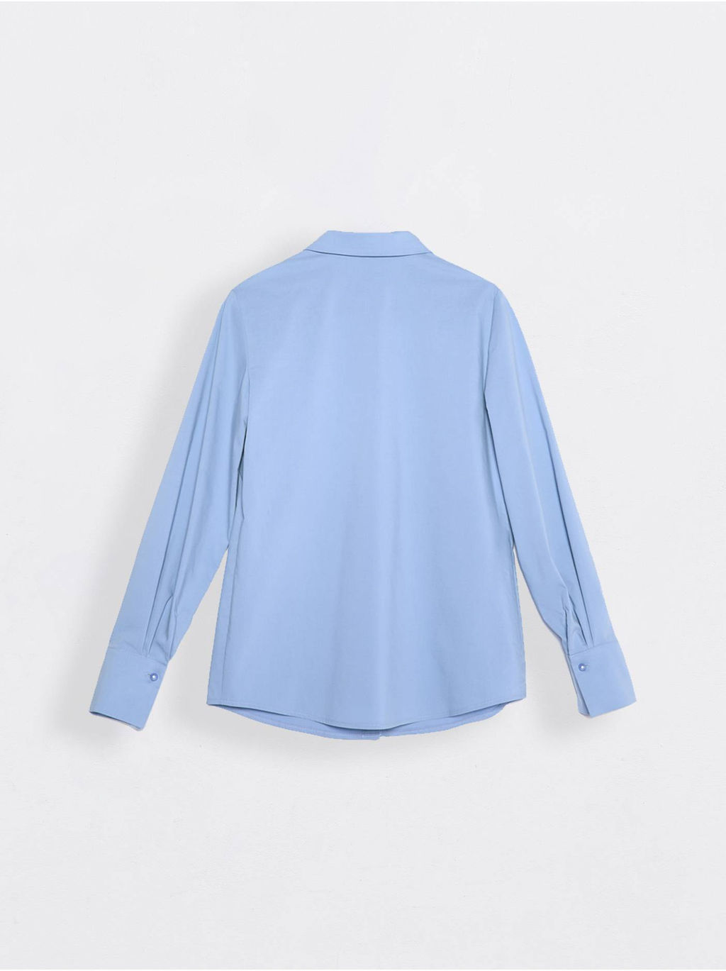 CONTE Однотонная хлопковая рубашка с декоративными пуговицами LBL 1041 light blue - Conte elegant фото 4