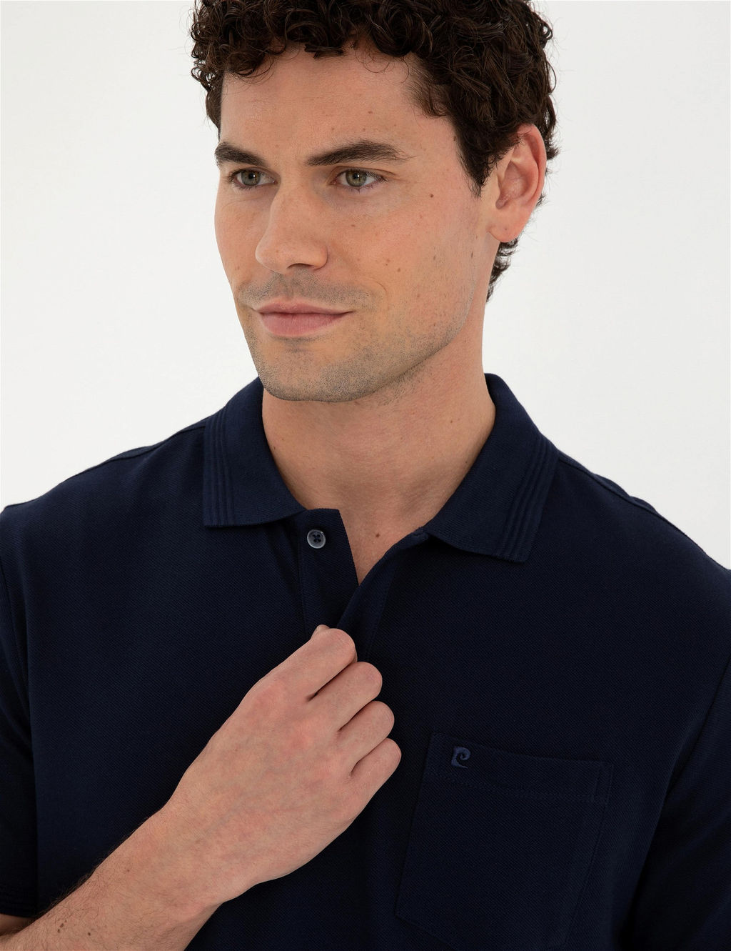 Lacivert Regular Fit Basic Ti__rt - Pierre cardin фото 2