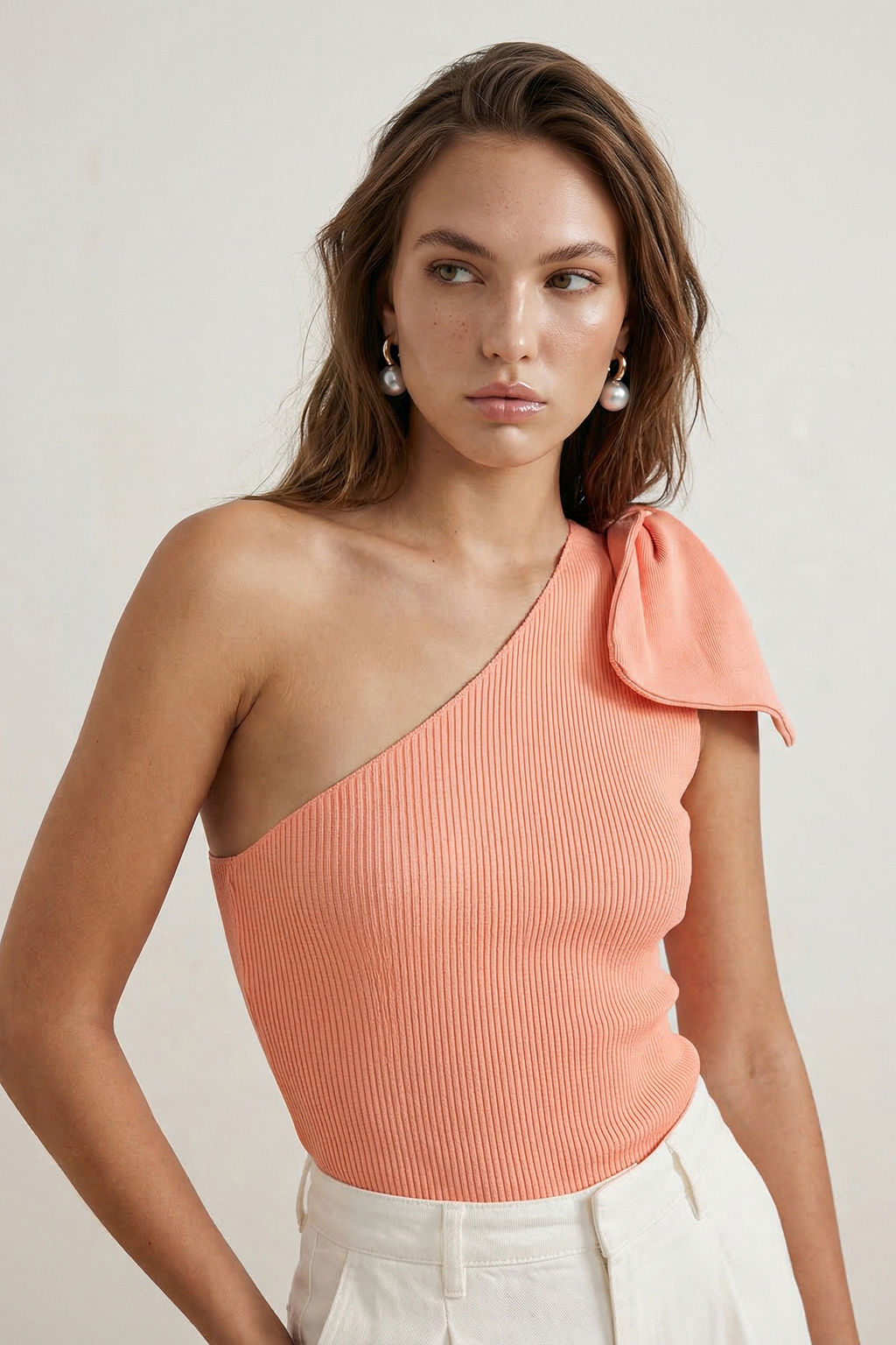Trendyolmilla Pembe Tek Kol Fiyonk Detayl? Triko Bluz TPRSS22BZ0166 фото 44