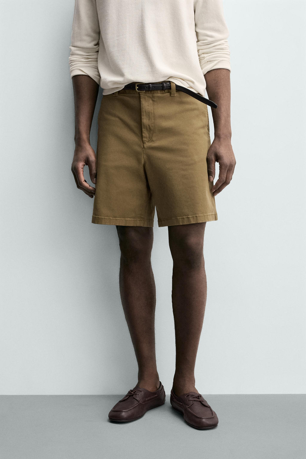 BERMUDA CHINO REGULAR FIT / Ocre - Zara фото 2