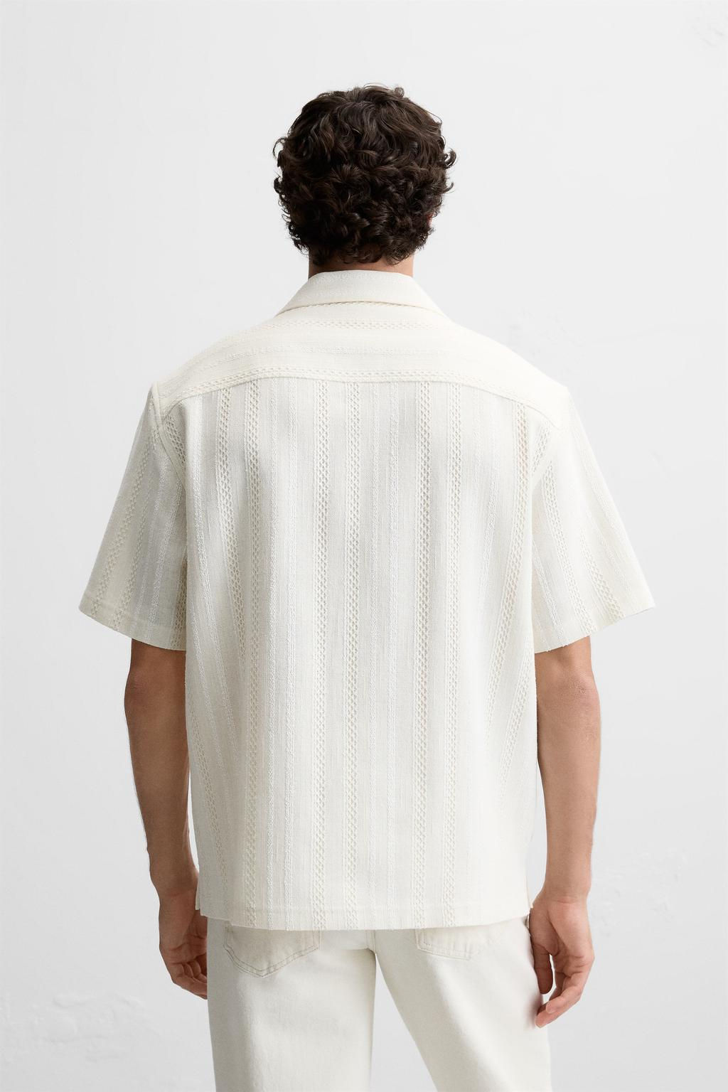 STRIPED JACQUARD SHIRT - Zara фото 3