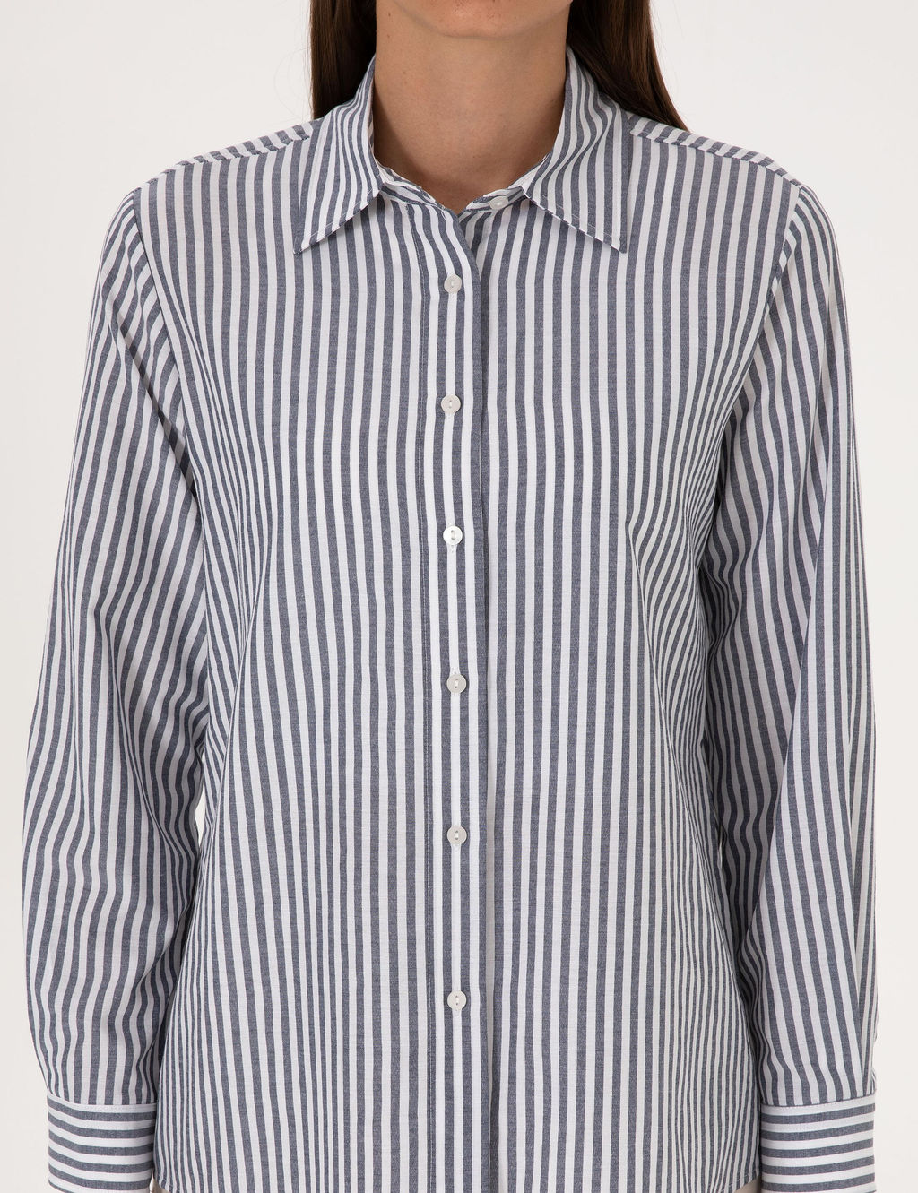 Lacivert Comfort Fit Uzun Kollu G_mlek - Pierre cardin фото 6
