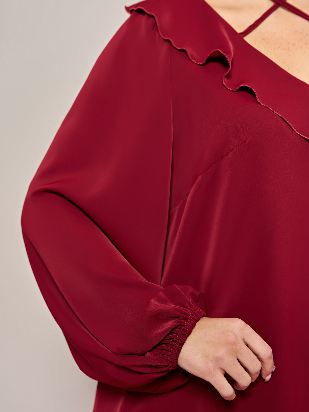 Блузка 0059-26 алый - Dora фото 163