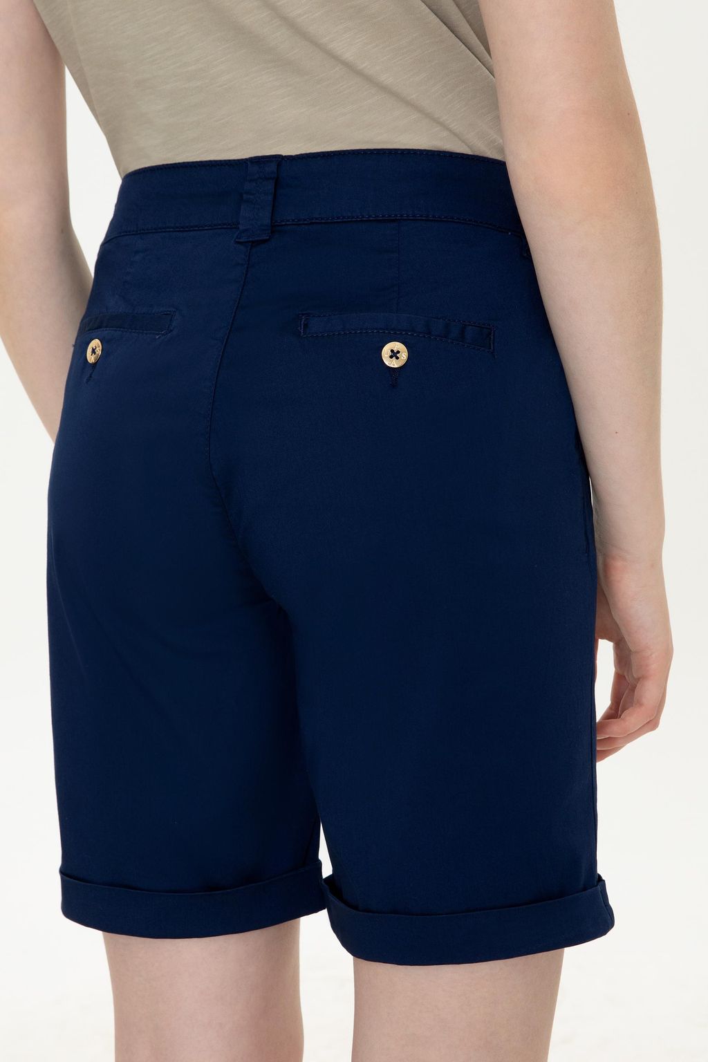 U. S. Polo Assn Женские темно-синие плетеные бермуды-капри - U.s. polo assn фото 12