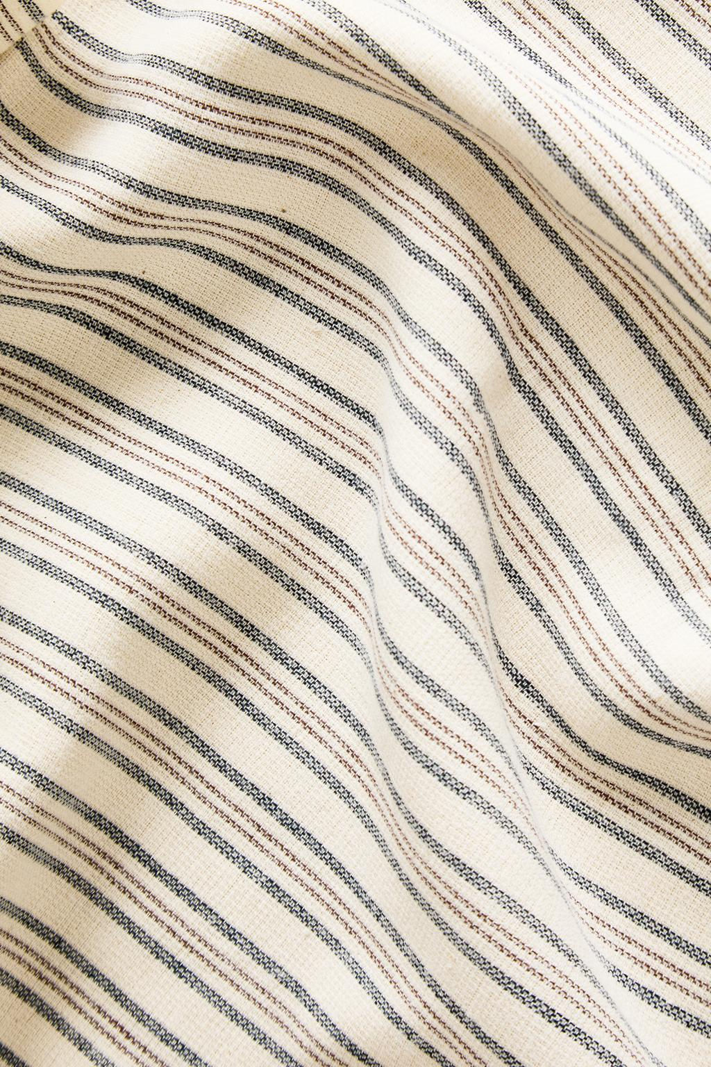 STRIPED COTTON BEACH TOWEL WITH FRINGING - Zara фото 11