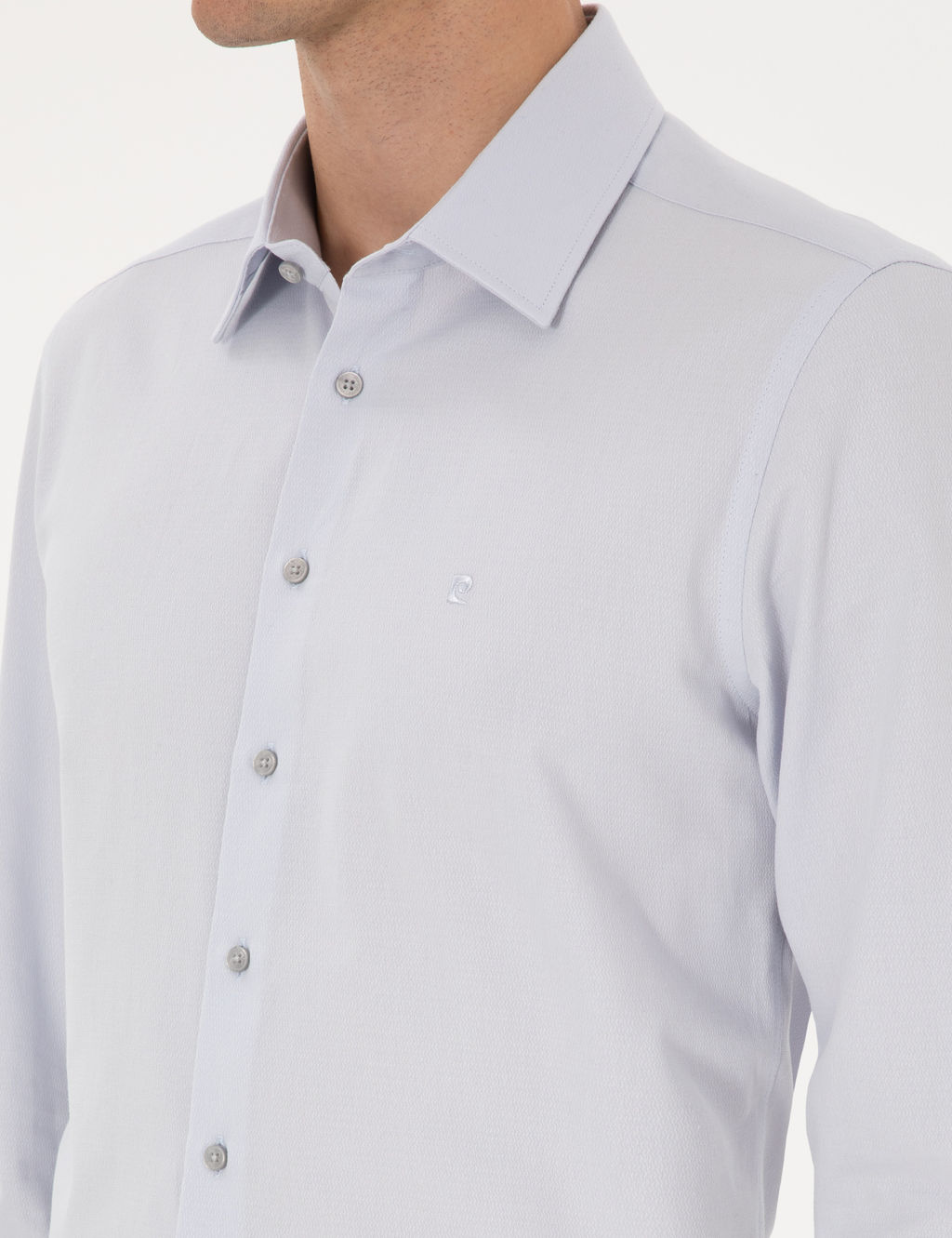 Gri Slim Fit Arm_rl_ Uzun Kollu G_mlek