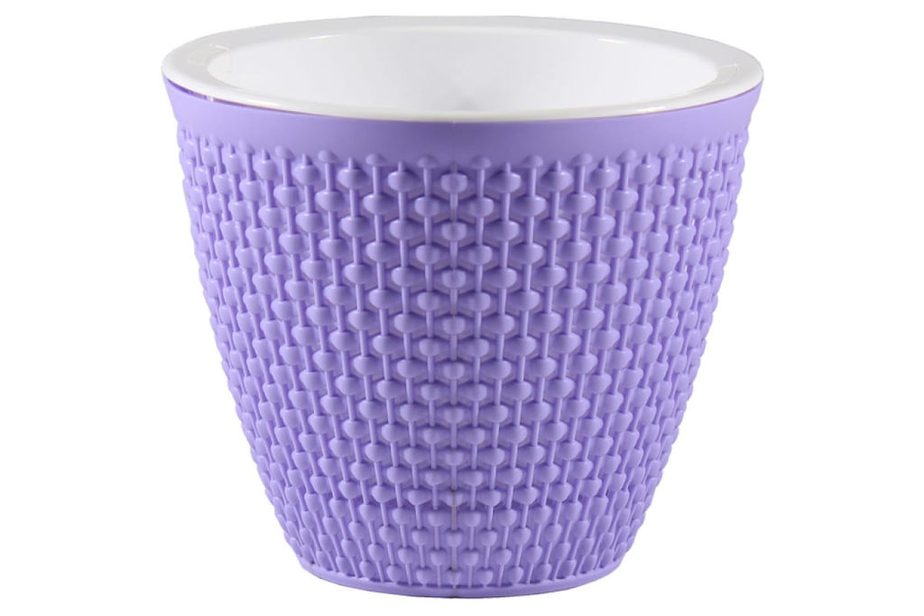 Кашпо 1,6 л Ротанг, арт.КШ-0989,0988,4555,6467,6468,6469,6470,6471,6472,6473,7986,8613,9712 - Полимербыт фото 4