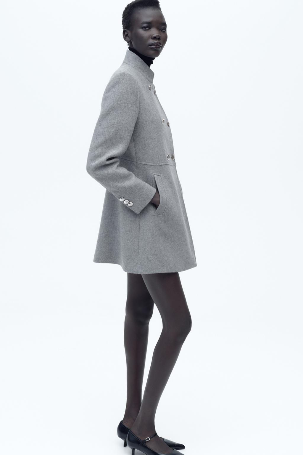 WOOL DOUBLE-BREASTED COAT - Zara фото 4