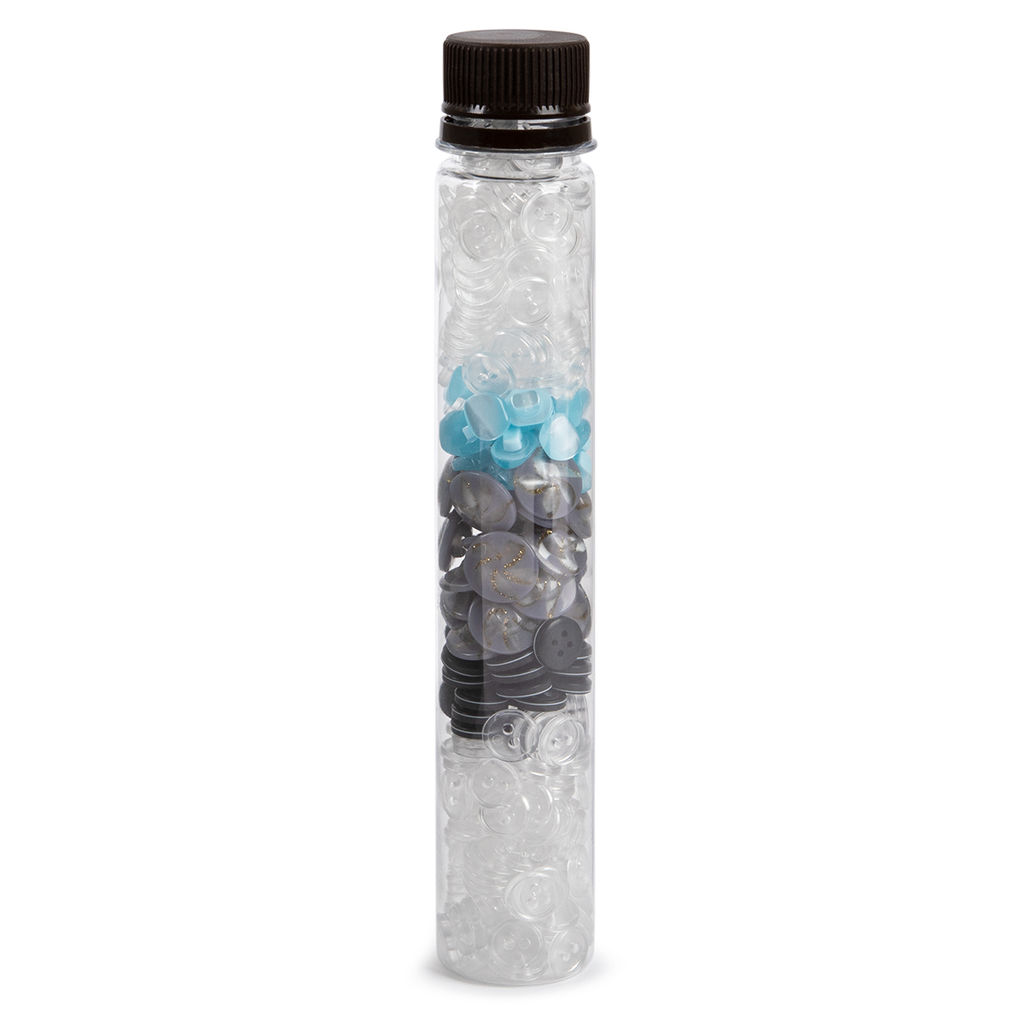 Gamma Контейнер для пуговиц T-033 пластик d 3.3 см x 20 см прозрачная