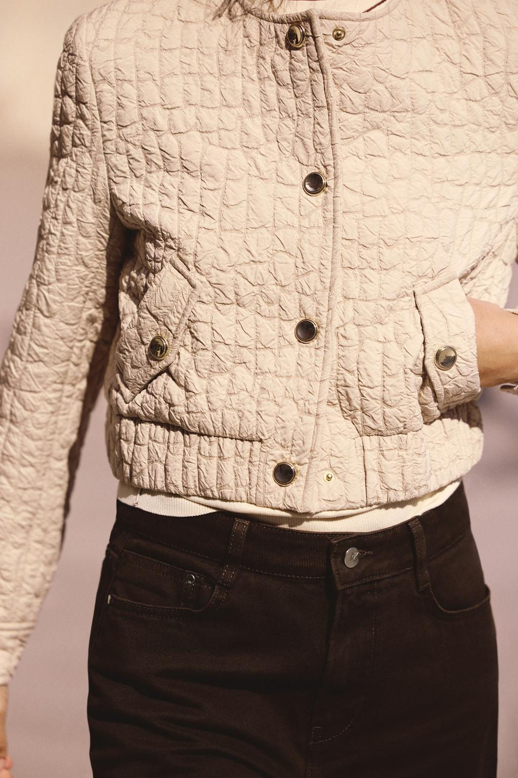 QUILTED BOMBER JACKET - Zara фото 2