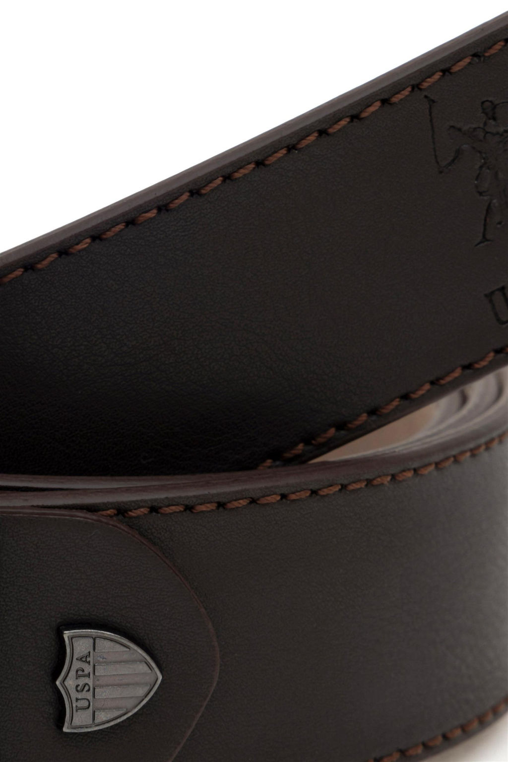 Мужской коричневый пояс - U.s. polo assn фото 4