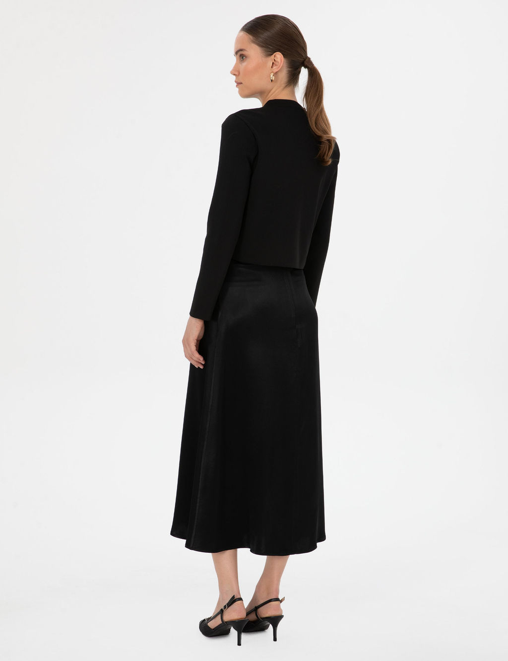 Siyah A Kesim Dokuma Etek - Pierre cardin фото 4