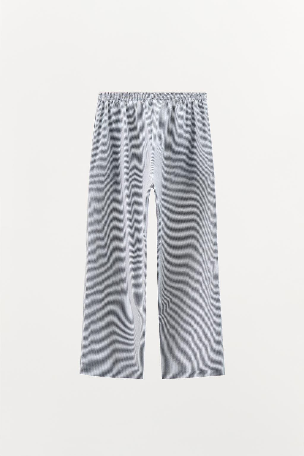 STRIPED PYJAMA STYLE TROUSERS - Zara фото 5