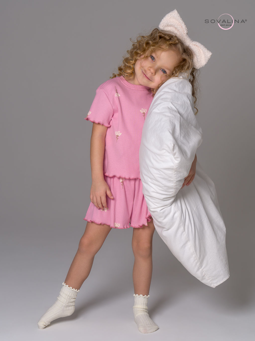 Пижама Элли астра на пудре - Sovalina фото 7